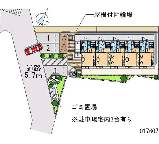 ★手数料０円★宝塚市野上　月極駐車場（LP）